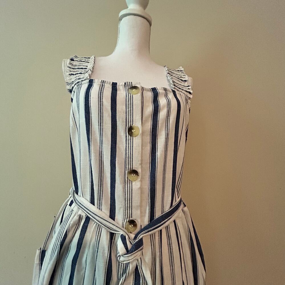 White & blue striped sundress - Picture 10 of 10